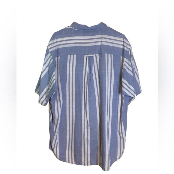 Christen Dior Monsieur Blue & White Striped Button Down Shirt Men’s Size XXL - Picture 3 of 8